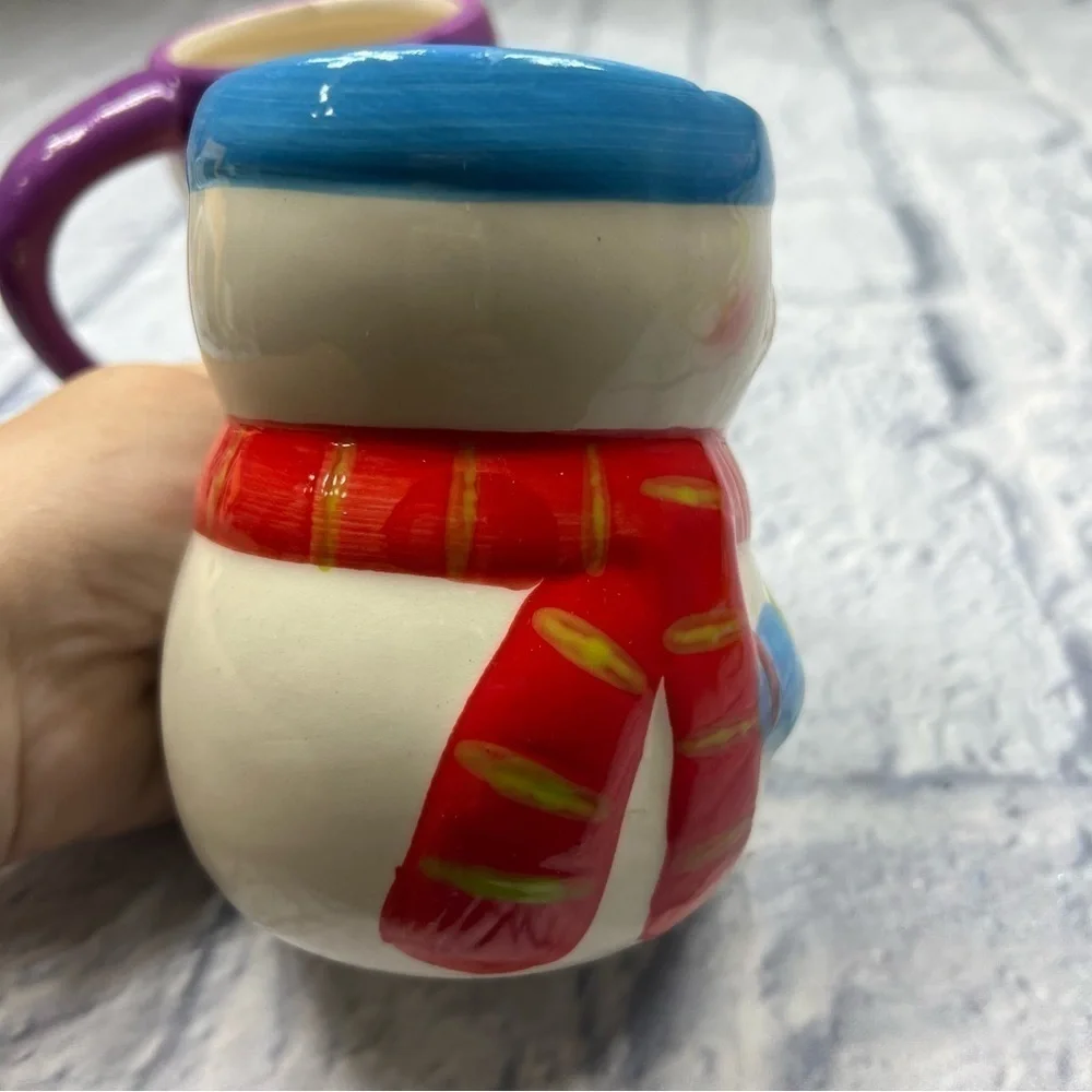 Mr and Mrs Snowman mugs